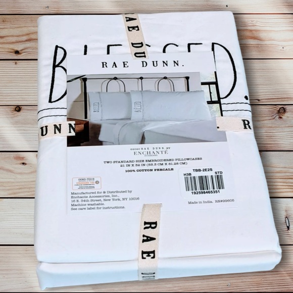 Rae Dunn “Blessed” Pillowcases NWT! - Picture 2 of 3